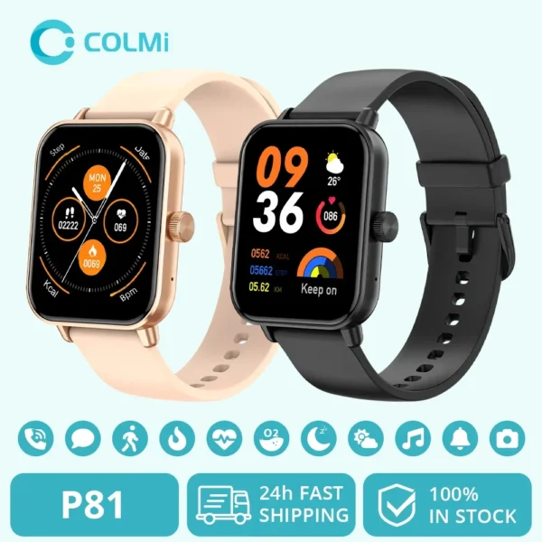 COLMI P81 Voice Calling Smart Watch Ultra 1 9 inch Screen 24H Health Monitor 100 Sports 6