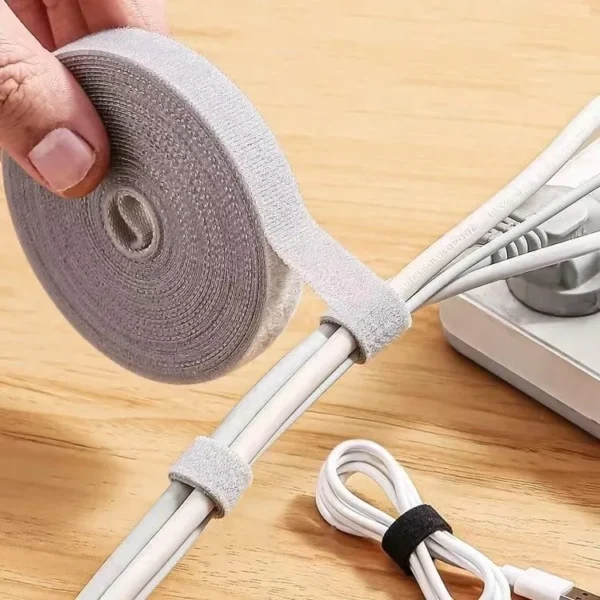 1 5M Cable Organizer Cable Management Wire Winder Tape Earphone Mouse Cord Management Ties Protector For