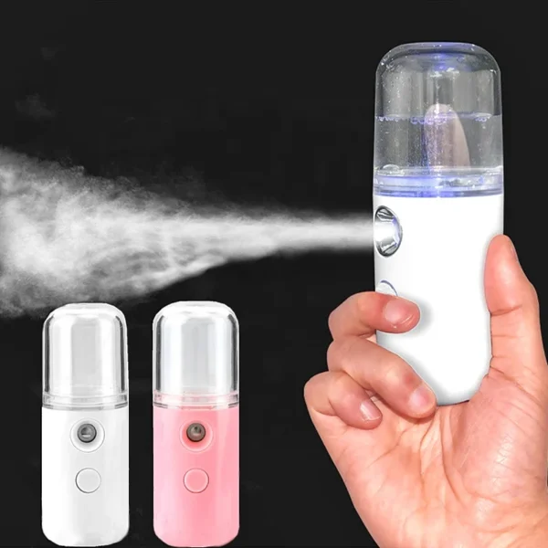 30ml Mini Humidifier Portable Rechargeable Small Wireless Nano Personal Face Sprayer Cool Mist Maker Fogger Humidifier