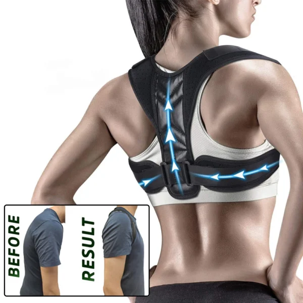 Adjustable Posture Corrector Preventing Humpback Protection Spine Pain Relief Correction Belt Women Men Back Shoulder Support