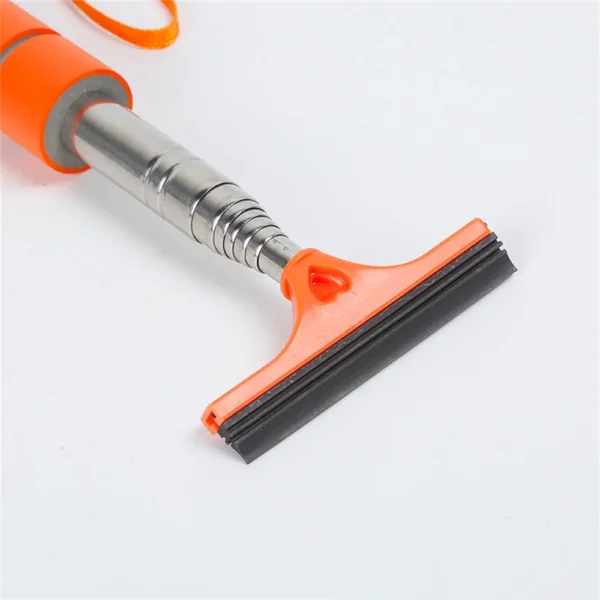 Car Rearview Mirror Wiper Stainless Steel Telescopic Retractable Layered Brush Head Window Wash Cleaning Brush Handheld 4