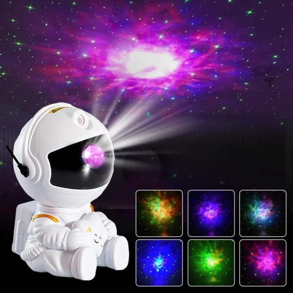 Galaxy Star Astronaut Projector LED Night Light Starry Sky Porjectors Lamp Decoration Bedroom Room Decorative For