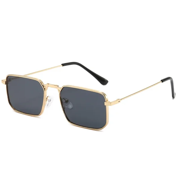 High Quality Rectangle Sunglasses Women Metal Frame Glasses Vintage Brand Square Sun Glasses for Men Shades