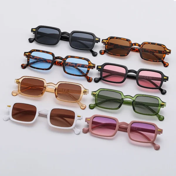 Luxurious Rectangle Sunglasses Women Oval Vintage Brand Designer Square Sun Glasses Men Shades Female Eyewear Anti