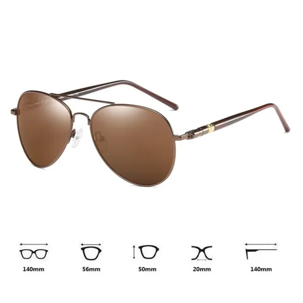 Luxury Men s Polarized Sunglasses Driving Sun Glasses For Men Women Brand Designer Male Vintage Black 2