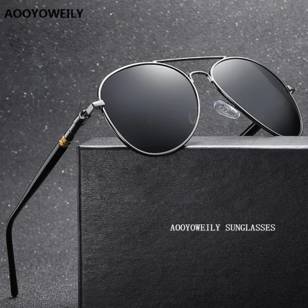 Luxury Men s Polarized Sunglasses Driving Sun Glasses For Men Women Brand Designer Male Vintage Black
