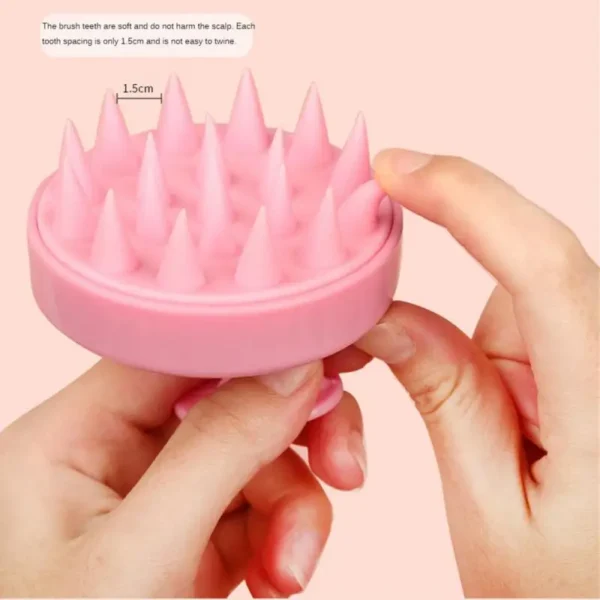 Plastic Silicone Massage Comb Clean The Scalp Thoroughly Scalp Massage Easy Foaming Head Massage Brush Shampoo 1