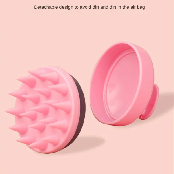 Plastic Silicone Massage Comb Clean The Scalp Thoroughly Scalp Massage Easy Foaming Head Massage Brush Shampoo 4