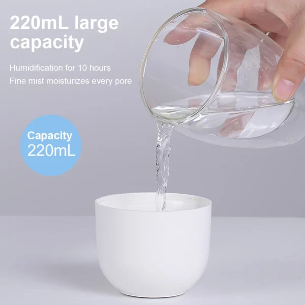 Portable USB Ultrasonic Air Humidifier Essential Oil Diffuser Car Purifier Aroma Anion Mist Maker with LED 4