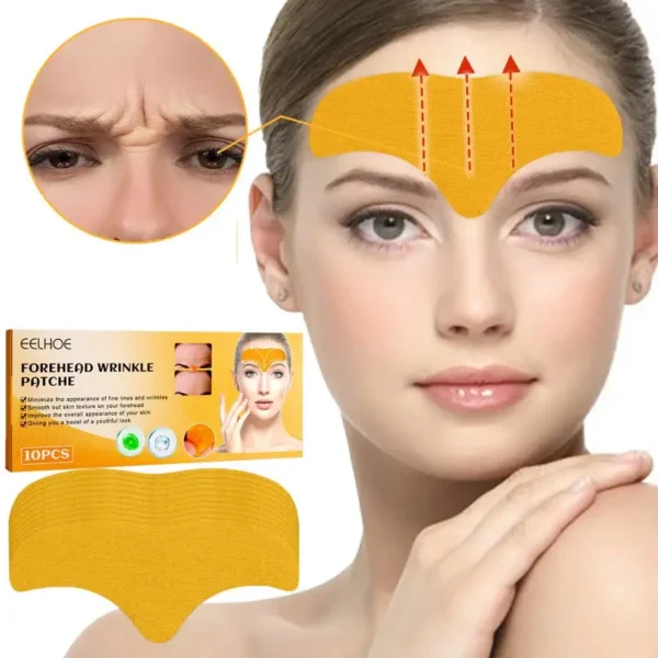 10pcs Anti wrinkle Forehead Line Removal Gel Patch Firming Mask Frown Lines Face Skin Care Stickers