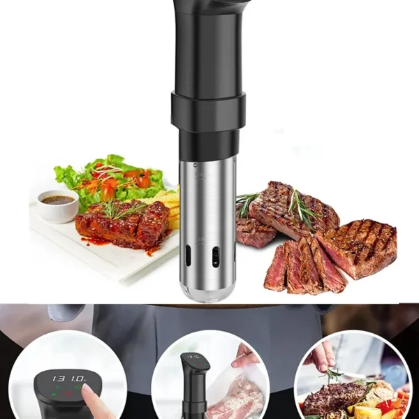 1100W Sous Vide Cooker LCD Touch Immersion Circulator Accurate Cooking IPX7 Waterproof Vacuum Cooker with Digital