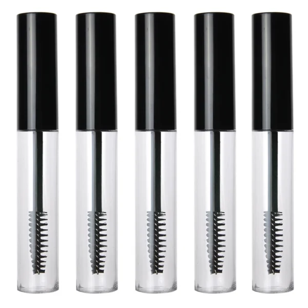 5 PCS 10ML Empty Mascara Tubes Makeup Packaging Cosmetic Sample Container Refillable Plastic Bottle with Eyelash