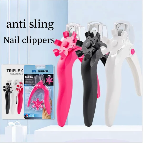 Acrylic Nail Clipper Adjustable Stainless Steel Nail Tip Cutter Artificial Fake Nail Trimmer For False Nail