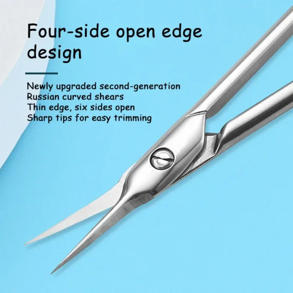 Cuticle Scissors Curved Nail Clipper Trimmer Dead Skin Remover Cuticle Cutter Professional Nail Art Tools Manicure 1