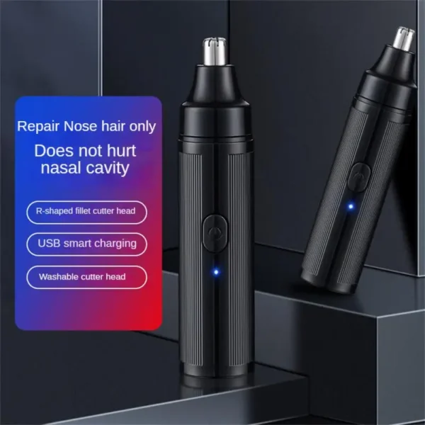 Electric Nose Hair Trimmer USB Charging Nasal Cavity Cleaning Artifact Nose Hair Scissors Ear Razor Removal