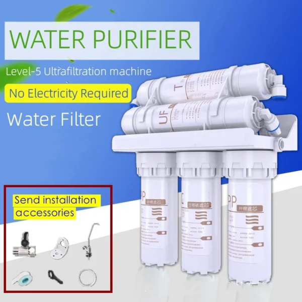 Level 5 Filtering Water Purifier Household Direct Drinking Water Kitchen Tap Purifier Tap Water Filter Element