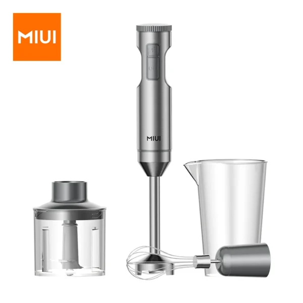 MIUI Hand Immersion Blender 1000W Powerful 4 in 1 Stainless Steel Stick Food Mixer 700ml Mixing
