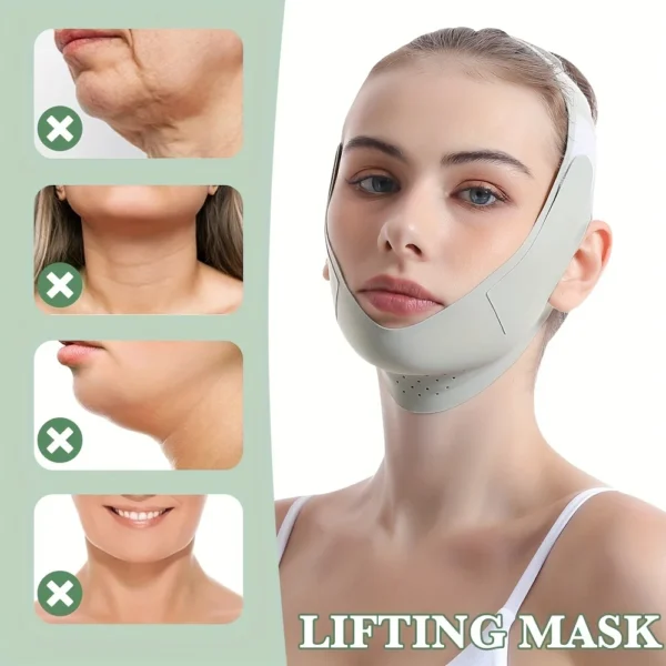 Reusable Face Slimming Bandage V Line Face Shaper Women Chin Cheek Lift Up Belt Facial Massage